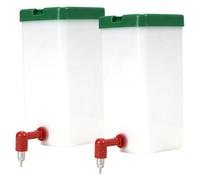 Kalastussaari 2Pcs Rabbit Water Bottle 1L Large Capacity Leakproof Rabbit Waterer with Stainless Steel Nipple for Small Pet Bunny Ferret Hamster Guinea Pig Bunny Water Dispenser