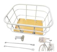 Kalastussaari Bike Basket, Heavy-Duty Front/Rear Storage Rack, Large Capacity Cargo Basket for E-Bikes, Commuting/14.2x12.6x7.9