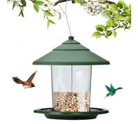Kalastussaari Bird Feeder Squirrel Proof Hanging Bird Feeders for Outside, Metal Bird Feeding Station Holds 2L Seeds Weather Resistant Wild Bird Feeder for Outdoor Garden, Bird Feeder Squirrel Proof