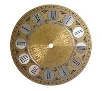 Kalastussaari Clock Face, 7-Inch Vintage Wall Clock Face Dial, Aluminium Clock Plates, Replacement Clock Faces for Crafts, DIY Quartz Clock Projects Wall Clock