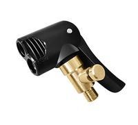 Kalastussaari Dual Head Bike Track Pump, Tyre Air Pump Valve Adapter, Bicycle Connector Head Accessories with Bleeder Valve