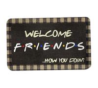 Kalastussaari Funny Welcome Mat, 16x24 Inch Absorbent Funny Doormat with Anti-Slip Backing, Easy to Clean Crystal Velvet Welcome Mat for Inside Outside Entryway