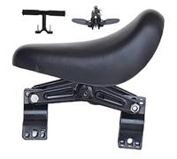 Kalastussaari Kids Bike Seat, Youth Replacement Bike Saddle, Front Mounted Child Bicycle Seat with Foldable Foot Pedals and Non Slip Handlebar, Detachable Cycling Attachment for Kids