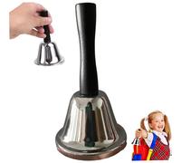 Kalastussaari Loud Hand Bell, 5x3 Inch Portable Loud Multi-Purpose Small Hand Bell with Plastic Handle Dinner Bells for Adults and Kids, School Church Hotel