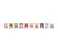 Kalastussaari Lucky Cat Banner 26ft Japanese Pennant Banner with 20 Different Pattern Flag Decorative Hanging Bunting for Izakaya, Home, Party Japanese Decor