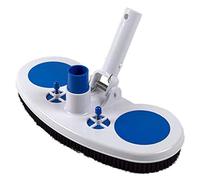 Kalastussaari Pool Cleaning Brush Vacuum Suction Head with Nylon Bristles Swivel Hose Connection for Removes Debris Cleans Floors 13Inch, pool vacuum head