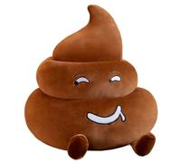 Kalastussaari Poop Plush 10 Inch Cute Poop Pillow with Funny Expression & Legs Cotton Toy Skin Friendly Breathable Decorative for Home, Hotel, Party