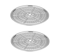 Kalastussaari Pressure Cooker Canner Rack, Stainless Steel Canning Rack Steaming Tray for Pressure Canner Cooking Toast Baking 2PCS 36cm Canner Rack