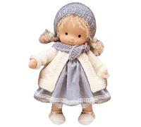 Kalastussaari Rag Doll with Gift Box 11x2x5 Ragdoll with Hat, Scarf, Shoes, and More Decoration Cute Stuffed Baby Doll Toys for Babies & Toddlers Ideal Christmas Birthday Gifts Dolls for Toddlers