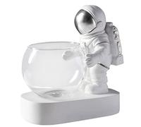 Kalastussaari Vase Nordic Modern Ins Style Flower Arrangement Glass Transparent Creative Simple for Living Room Office Decoration (Astronaut Silver) vase