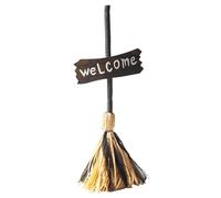 Kalastussaari Witch Broom 26x10 Inch Magical Dancing Moving Laughing Broomstick Spooky Witch Costume Halloween Prop for Home, No Battery Broom