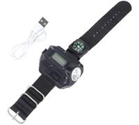 Kalastussaari Wrist LED Flashlight,Tactical LED Wrist Watch Lamp Torch with 4 Brightness Modes,Adjustable Wrist Light Strap for Night Running, Camping, Night Biking, Mountain Climbing