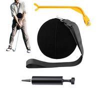 KALAUTO Smart Ball Golf Training Aid - Swing Trainer Aids Impact Golf Balls Arms Forearm Elbow Between Posture Teaching Practice Equipment Tool (Black Smart Ball with Wrist Hinge)