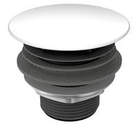Kaldewei 3904 Modern Bathroom Round Wash Basin Free Flow Waste Cover 78mm Alpine White Finish Durable Brass Construction