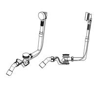 Kaldewei Bath Waste Drain and overflow fitting 4002 extended Comfort Level
