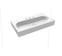 Kaldewei Cloakroom Basin Wall-mounted without overflow 3 tap holes Centro 903506033001