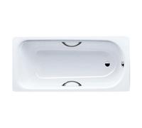 Kaldewei Eurowa 313 Rectangular No Taphole Twin Grips Bath 1700mm Alpine White