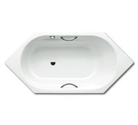 Kaldewei Hexagonal Bath 959 Vaio 6 Star 1900x900x430mm Alpine White, holes for handle