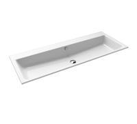 Kaldewei Puro Built-In 1 Tap Hole Double Wash Basin 1200mm White (Basin Only)