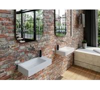Kaldewei Rectangular Cloakroom Basin Wall-mounted without overflow 1 tap hole Cono Bahamabeige 908006393030