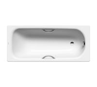 Kaldewei Saniform Plus Eco Rectangular 2 Tap Holes Twin Grip Holes Single Ended Steel Enamel Bath 700X1700mm Alpine White