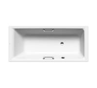 Kaldewei Standard Bath with side overflow 694 Puro Star 1700x800x420mm Alpine White, holes for handle