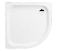 Kaldewei Zirkon 502-1 Modern Bathroom Side Waste Quadrant Enclosure Shower Tray 900 X 750mm Alpine White Finish Steel Enamel