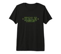 Kale Addict Leaf Power Slogan Premium T-Shirt