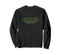 Kale Addict Leaf Power Slogan Sweatshirt