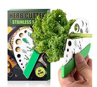Kale Cilantro Herb Stripper Kitchen Gadgets Thyme Lettuce Romaine Fresh Razor 8 & 9 holes Metal & plastic Tools for Collard Greens Basil Rosemary vegetables (2PCS)