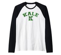 Kale Gorilla Mascot Raglan Baseball Tee