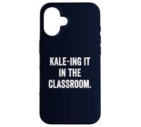 Kale-ing It in the Classroom Funny Vegan Teacher Plant Power Case for iPhone 16