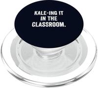 Kale-ing It in the Classroom Funny Vegan Teacher Plant Power PopSockets PopGrip for MagSafe