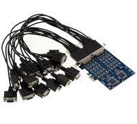 KALEA-INFORMATIQUE 16 Port RS422 RS485 Serial PCIe Controller Card with EXAR XR17V358 Dual Chipset RS-422 RS-485 Ports per DB9 Plug or Wire to Wire Terminal Block