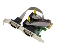 KALEA-INFORMATIQUE 2 Port RS232 Serial PCIe Controller Card with 5V or 12V POS Power on Serial Power Supply. ASIX 99100 Chipset, Low and High Profile Brackets