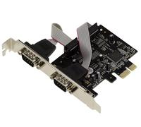 KALEA-INFORMATIQUE 2 port Serial RS232 PCI Express PCIe controller card with OXFORD OXPCIe952 chipset. LOW and HIGH PROFILE brackets