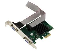 KALEA-INFORMATIQUE 2 Port VGA 1080p Graphics Card on PCIe x1 Port with Silicon Motion SM750 Chipset