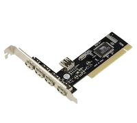 KALEA-INFORMATIQUE 32-bit PCI Card 5 Ports USB 2.0 Type A including 4 on rear bracket and one internal port. Uses the Via VT6212L chipset.