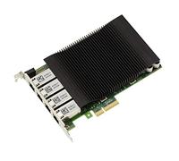 KALEA-INFORMATIQUE 4 Gigabit Ethernet RJ45 LAN ports on PCIe x4 slot. Power Over Ethernet PoE+ 30W with Intel I350 Chipset - Industrial Grade
