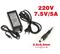 KALEA-INFORMATIQUE AC DC External Power Supply 220V to 7.5V 5A 2.5mm x 5.5mm