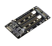 KALEA-INFORMATIQUE Adapter for 2 SSD M2 PCIe NVMe M Key to SFF8643 U.2 to Mount Two M2 SSD on Two U2 Ports