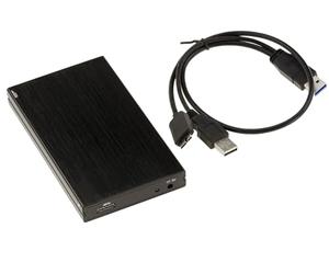 KALEA-INFORMATIQUE Brushed Aluminium Case for 2.5 Inch SATA Hard Drive 5G Link USB3 Black