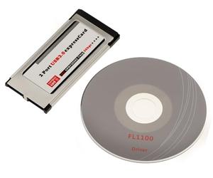 KALEA-INFORMATIQUE EXPRESSCARD 34mm Express Card 34mm to USB 3.0 2 Ports USB3 Superspeed 5G with Fresco Logic FL1100 Chipset Compatible with Windows and Mac