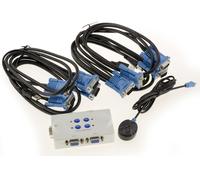 KALEA-INFORMATIQUE KVM Switch VGA USB 4 Ports Auto - Complete Kit