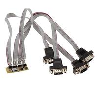 KALEA-INFORMATIQUE M.2. 4 serial RS232 COM DB9 card for M2 PCIe port, M or B+M key. Industrial grade Chipset SUN2410