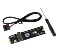 KALEA-INFORMATIQUE M2 E Key or E+A Key card to M.2 M Key or B+M port adapter, Intel 7265 8260 8265 9060 compatible.