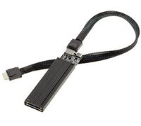 KALEA-INFORMATIQUE M2 NVMe M Key to Oculink SFF-8612 SSD Enclosure PCIe 4.0 Compatible with 40cm Cable