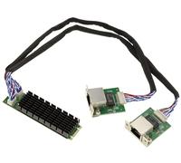 KALEA-INFORMATIQUE M2 PCIe M Key 2.5 Dual Gigabit RJ45 LAN Ethernet 10 100 1000 1000 1G 2.5G Network Controller Card with Intel I226 Chipset