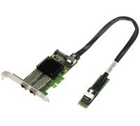 KALEA-INFORMATIQUE M2 Card 2 Port Fiber SFP+ 10G 10 GIGABIT ETHERNET for M.2 PCIe Type Port, M or B+M Key with Mellanox X3 PCIe Gen 3.0 Chipset