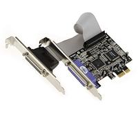 KALEA-INFORMATIQUE PCI Express Parallel IEEE1284 LPT two-port controller card with ASIX chipset. SPP EPP ECP support